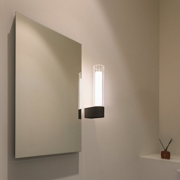Applique da parete SLV, Lygant double, Nero, Bagno, Alluminio, Moderno