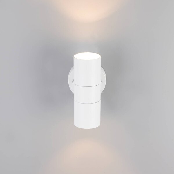 Trio Lighting Applique da esterni Turia, dimmerabile, Bianco / Opale, Alluminio, Moderno, Applique da esterni