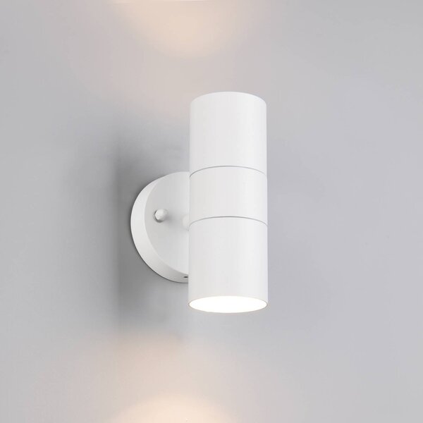 Trio Lighting Applique da esterni Turia, dimmerabile, Bianco / Opale, Alluminio, Moderno, Applique da esterni