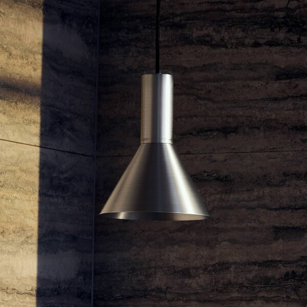 FRANDSEN Lampada a sospensione Lyss, dimmerabile, Alluminio / Grigio / Zincato, Soggiorno / Sala da pranzo, Alluminio, Design, Lampada a sospensione