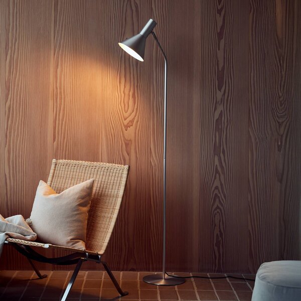 FRANDSEN Lampada da terra Lyss, Alluminio / Grigio / Zincato, Soggiorno / Sala da pranzo, Alluminio, Design, Lampada da terra