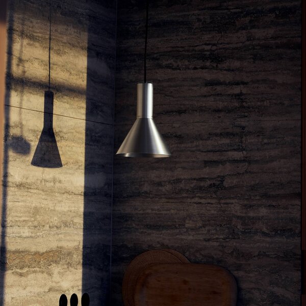 FRANDSEN Lampada a sospensione Lyss, dimmerabile, Alluminio / Grigio / Zincato, Soggiorno / Sala da pranzo, Alluminio, Design, Lampada a sospensione