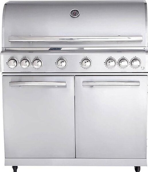 Barbecue a gas ALLGRILL CHEF XL in acciaio inox modulare modello base 6 bruciatori, retrobruciatore (500906)