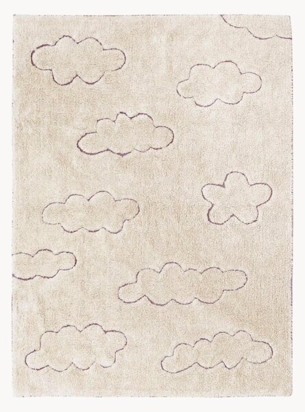 Tappeto per bambini fatto a mano con motivo in rilievo Clouds, lavabile