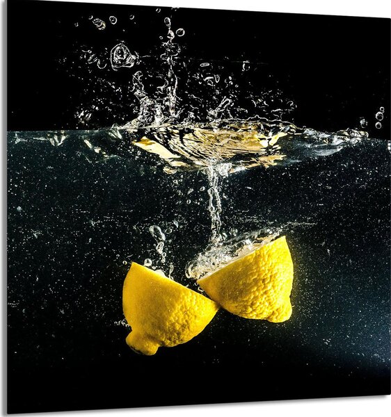 PIATTO IN VETRO PER CUCINA 60x65 Limone