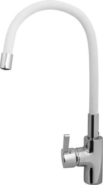 Miscelatore per lavello con braccio flessibile Pyramis Flessi bianco 090919538