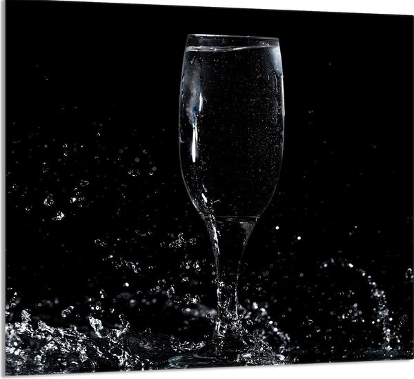 PIATTO IN VETRO PER CUCINA 65x60 Vino