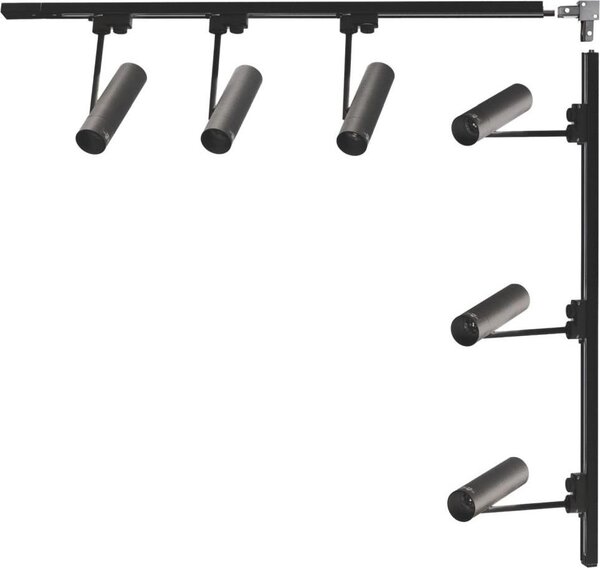 Set L 1x1m nero con faretti monofase 3569 Zuma Line