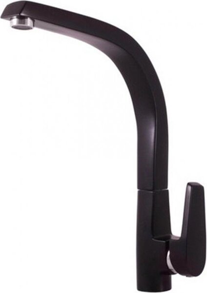 Slezák-RAV Miscelatore per lavello Slezák RAV V819CMATC Colore: nero opaco/cromato, Dimensione: 1/2''