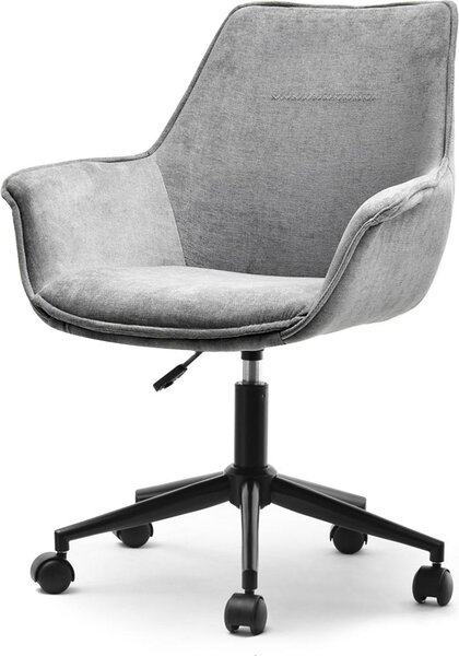 Sedia girevole ARACELY - grigio / nero