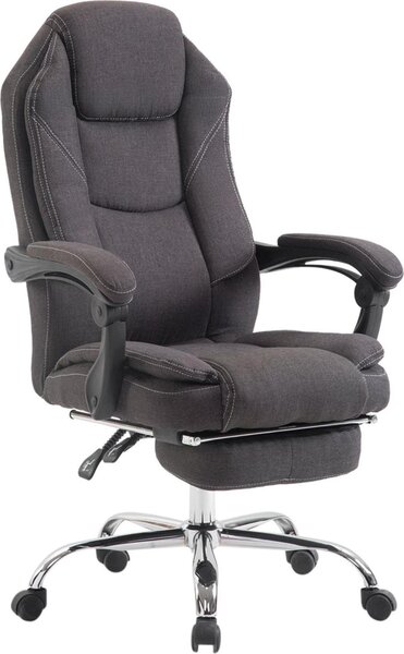 Sedia ergonomica da ufficio - Sedia da ufficio - Schienale e poggiapiedi regolabili | Colore: grigio scuro