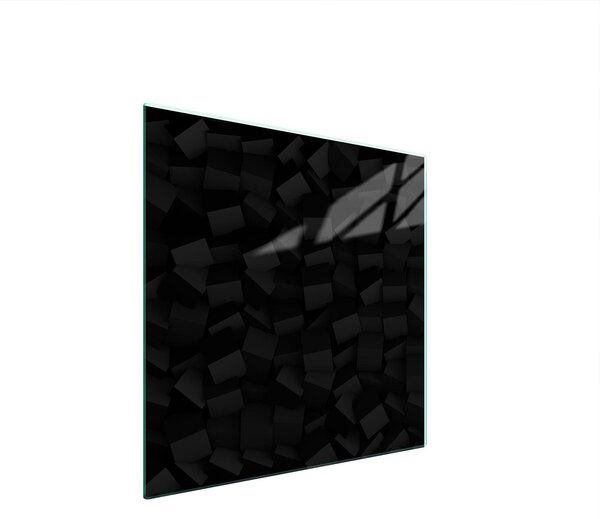 Piastra Di Protezione In Vetrina Per Levatori 50X52 Nero