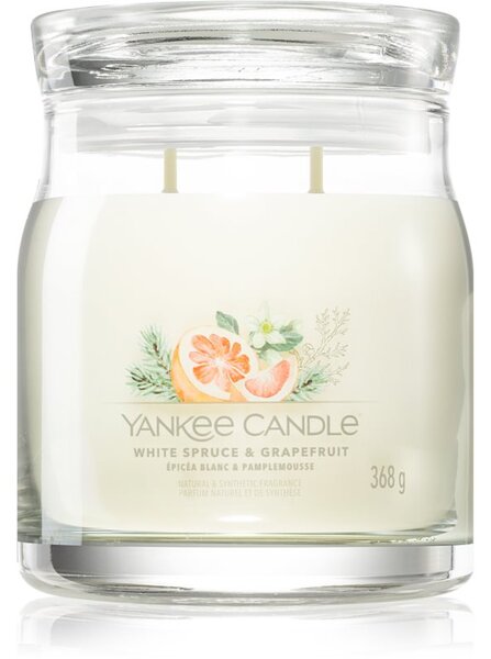 Yankee Candle White Spruce & Grapefruit candela profumata 368 g