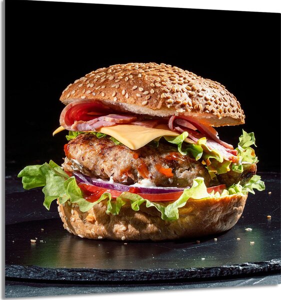 PIATTO IN VETRO PER CUCINA 60x65 Amburgo