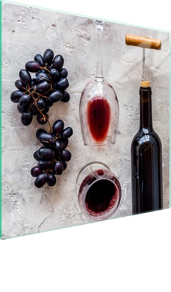 Piatto Di Protezione In Vetro Per Il Cuore 50X52 Vino