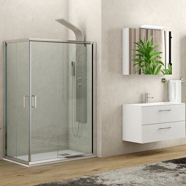 Box doccia 70x90 altezza 170cm trasparente K410 - KAMALU