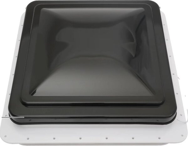 Ventilatore da tetto per camper, schermo antizanzare, struttura in plastica resistente, nero