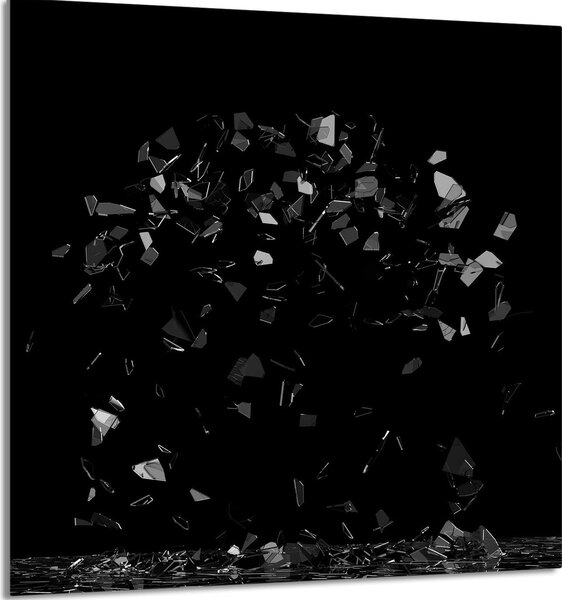 PIATTO IN VETRO PER CUCINA 60x65 Nero