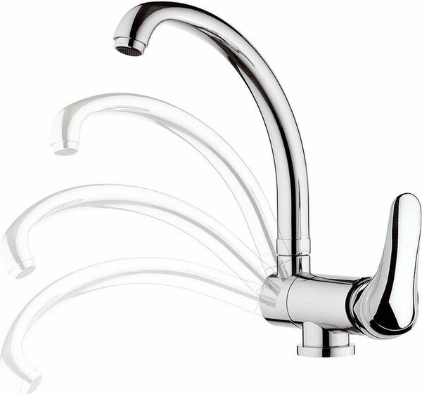 Sapho Saly - Miscelatore per lavabo incassato sotto la finestra, cromo SA060