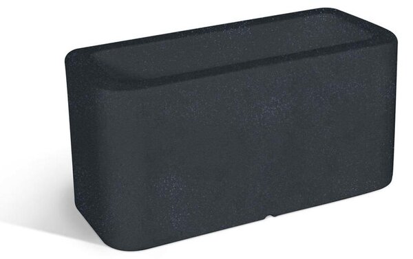 Vaso, in polietilene Modello BLOG Dimensioni 35x70xh35 cm ideale x l'esterno si pu� piantumare direttamente al suo interno dotato di foro di scolo colore GRAFITE