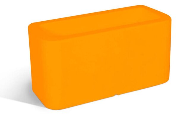Vaso, in polietilene Modello BLOG Dimensioni 35x70xh35 cm ideale x l'esterno si pu� piantumare direttamente al suo interno dotato di foro di scolo colore OCRA