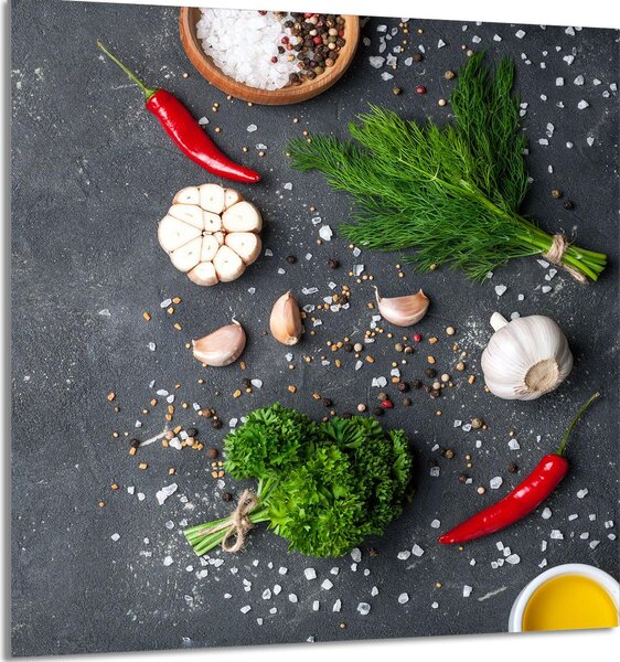 PIATTO IN VETRO PER CUCINA 60x65 ardesia