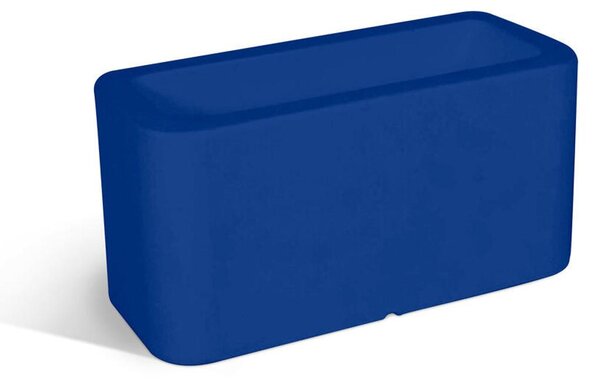 Vaso, in polietilene Modello BLOG Dimensioni 35x70xh35 cm ideale x l'esterno si pu� piantumare direttamente al suo interno dotato di foro di scolo colore BLU