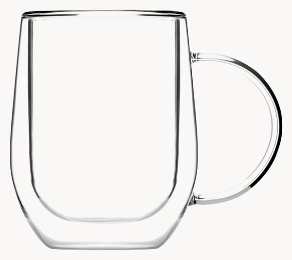 Set di 2 bicchieri in vetro a doppia parete Amo