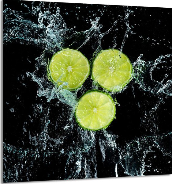PIATTO IN VETRO PER CUCINA 60x65 Limone