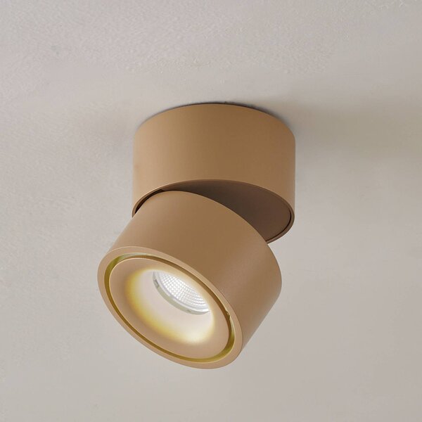 Arcchio Faretto da soffitto LED Rotari, marrone, 1 luce, 8,9W Rotari Arcchio, dimmerabile, Marrone / Ruggine, Corridoio, Alluminio, Moderno