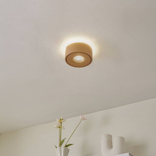 Plafoniera a LED Rotari Arcchio, dimmerabile, Marrone / Ruggine, Corridoio, Alluminio, Moderno, Plafoniera LED