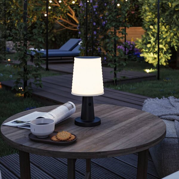 Paulmann Ilanga Cella solare Lampada Anthracite - Ilanga, dimmerabile, Nero, Plastica, Moderno, Lampade solari