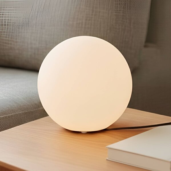 Lampada da tavolo Marike Lindby, Bianco / Opale, Soggiorno / Sala da pranzo, Vetro, Moderno, Lampada da tavolo