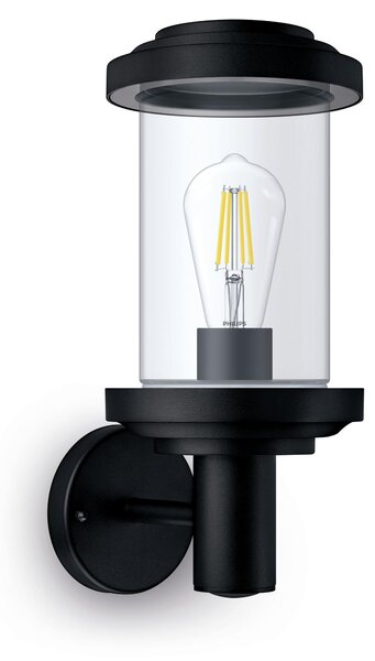 Lampada da parete per esterni Philips Listra IP44 E27 25 W nero