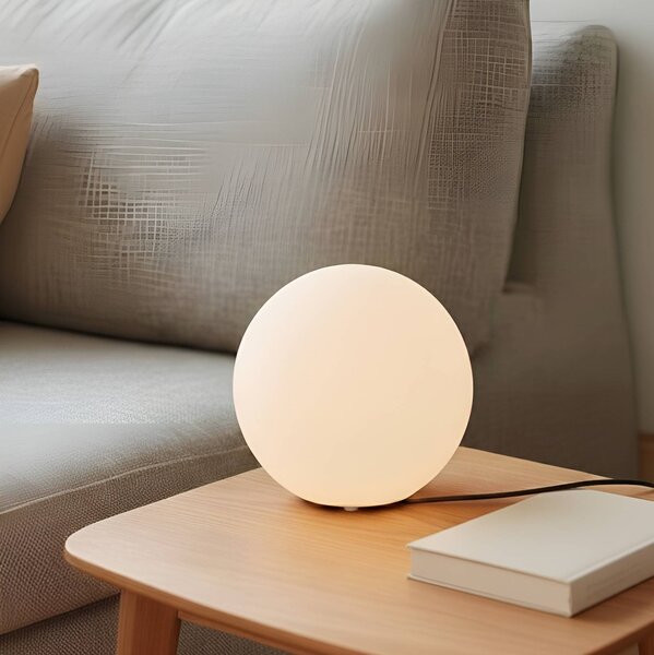 Lampada da tavolo Marike Lindby, Bianco / Opale, Soggiorno / Sala da pranzo, Vetro, Moderno, Lampada da tavolo