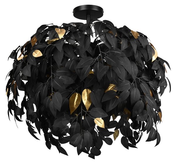 Lampada da soffitto LEAVY Nero Oro Ø 70 cm