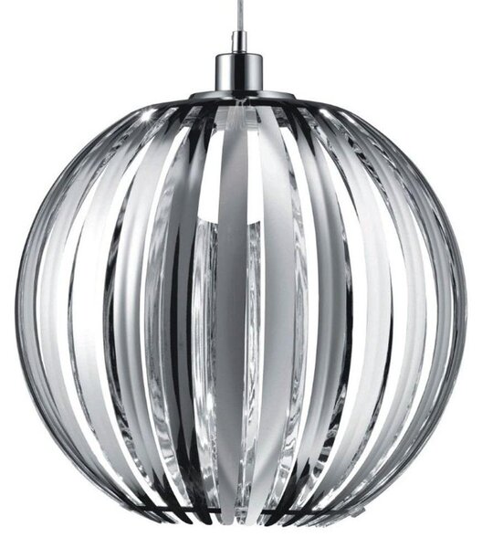 Elegante lampada a sospensione in cromo 1x E27 fino a 60 watt 230V in acrilico camera da letto soggiorno lampada luci illuminazione interna