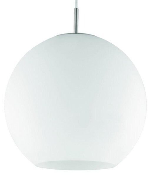 Lampada a sospensione rotonda dimmerabile, Ø 30 cm, vetro opalino bianco, lampada a sospensione per sala da pranzo
