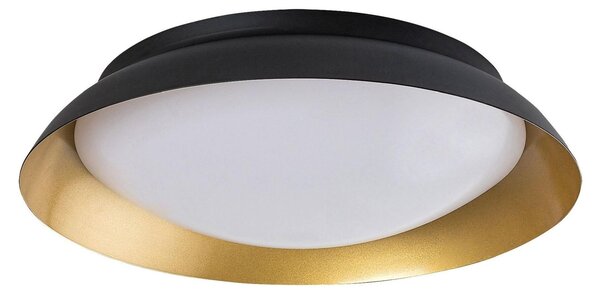 Plafoniera moderna per soggiorno camera da letto nero-oro rotonda Ø40cm LED 24W HAFSA Rabalux
