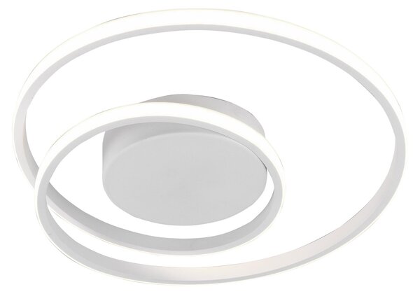 Plafoniera LED, design ad anello, dimmerabile, 39 cm, ZIBAL