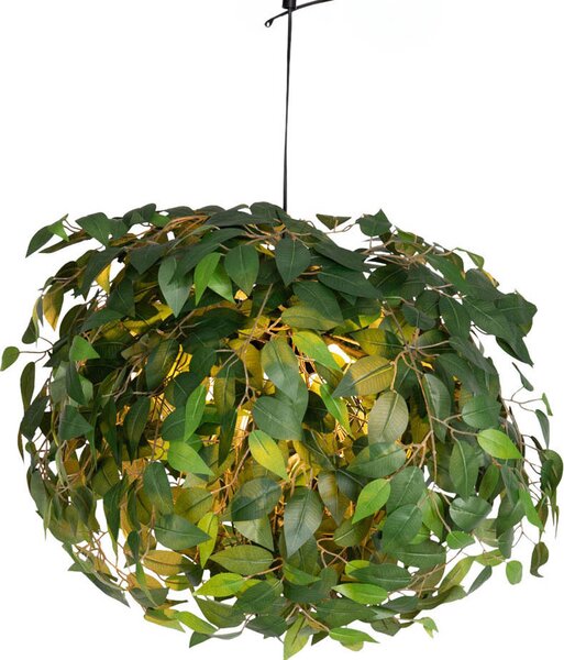 Lampadario LEAVY verde e nero 3xE14x28W in plastica, dimensioni: 73x70x70 cm, IP20, RL