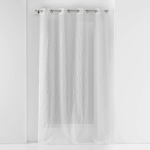 Tenda Douceur D'Intérieur Con Occhielli - 140x240 Cm, Colore Giallo, Tessuto Leggero Crash, Lavabile A 30° - 2