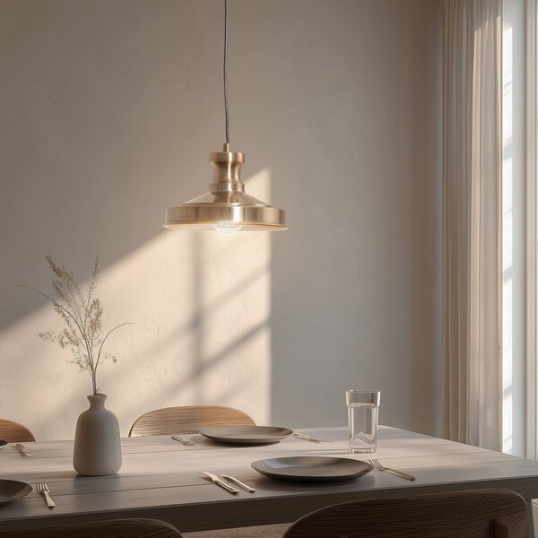 Lampada a sospensione Berceste Opviq, dimmerabile, Ottone / Oro, Soggiorno / Sala da pranzo, Metallo, Moderno, Lampada a sospensione