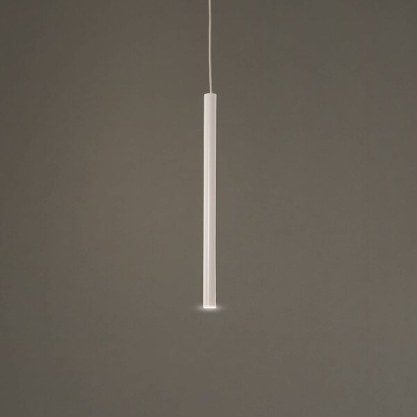 Lampada LED a sospensione Rulo, beige, acciaio, Ø 3,2 cm Rulo Argon, Crema / Ambra, Soggiorno / Sala da pranzo, Metallo