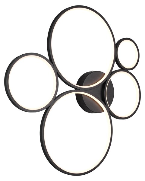 Lampada da soffitto moderna a LED incorporata RONDO nero Trio 622610532