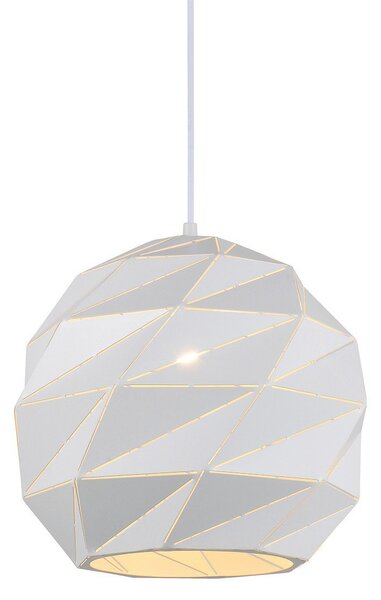 Italux Palermo, lampada a sospensione moderna bianca PND-2424-1L-WH