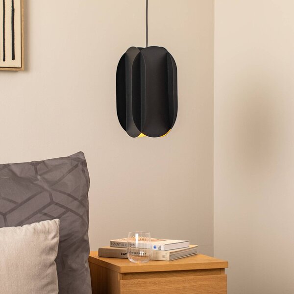 Lampada a sospensione Corner Opviq, dimmerabile, Nero, Soggiorno / Sala da pranzo, Metallo, Moderno, Lampada a sospensione