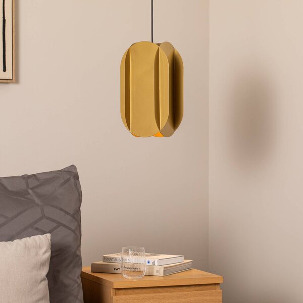 Lampada a sospensione Corner Opviq, dimmerabile, Ottone / Oro, Soggiorno / Sala da pranzo, Metallo, Moderno, Lampada a sospensione