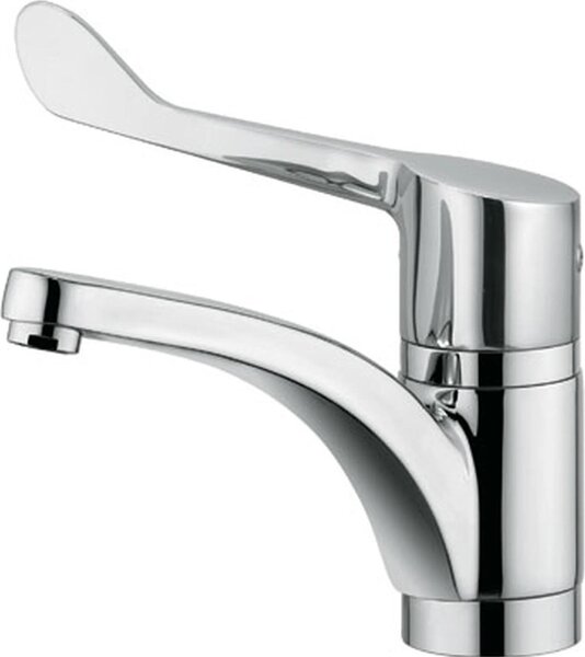 Kludi Medi-Care Miscelatore monocomando per lavello clinico con leva cromata, 1 pz