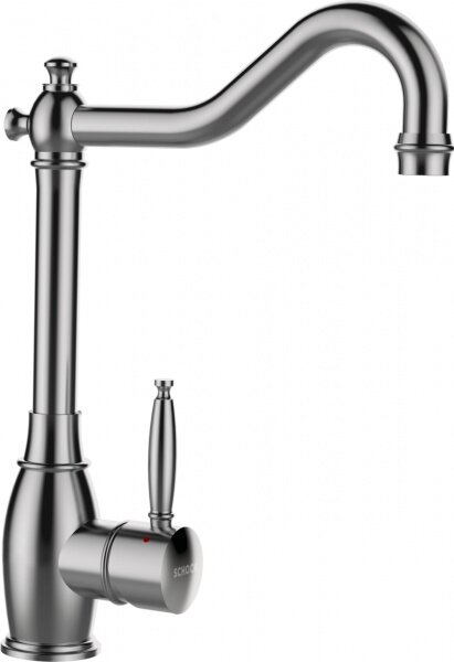 Rubinetto da cucina in acciaio inox massiccio Schock Resi